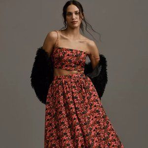 RHODE Cassandra Midi Skirt and Penny Crop Top